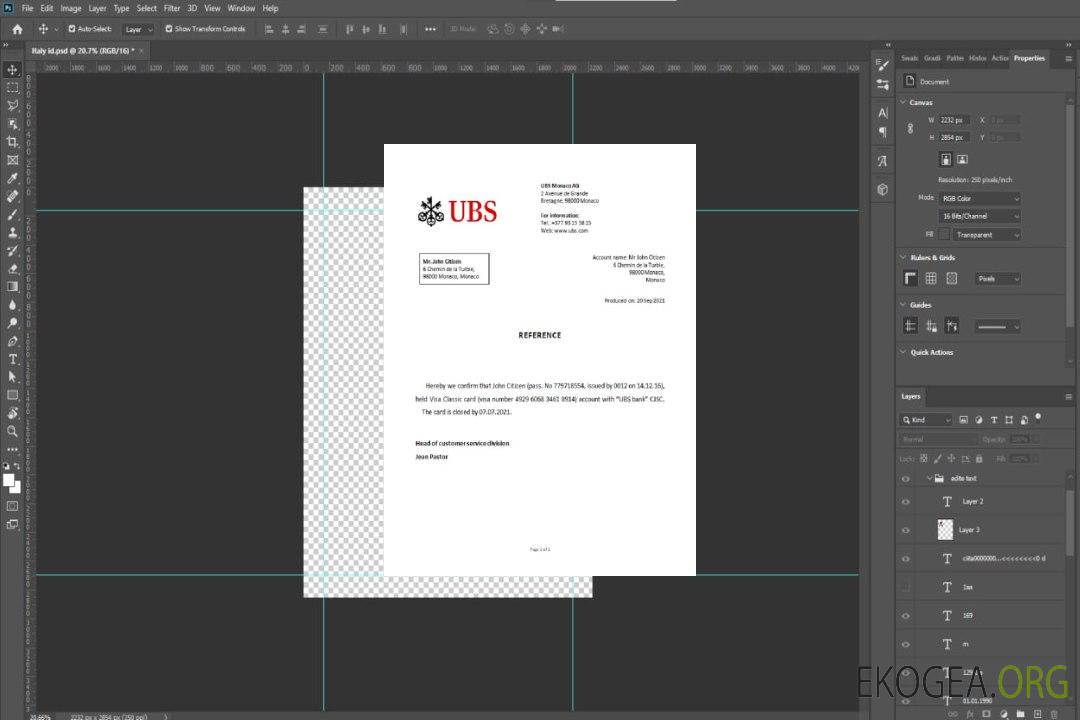 Référence Monaco , UBS bank , closure template Référence Monaco , UBS bank , closure template